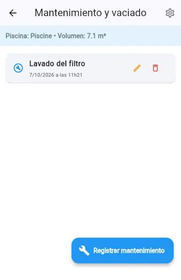 Mantenimiento semanal