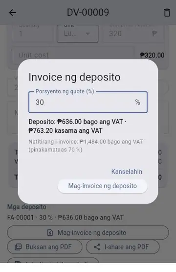 Bagong proyekto: mula quote hanggang huling invoice