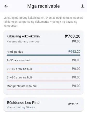 Hindi bayad na invoice: magpaalala at sumubaybay