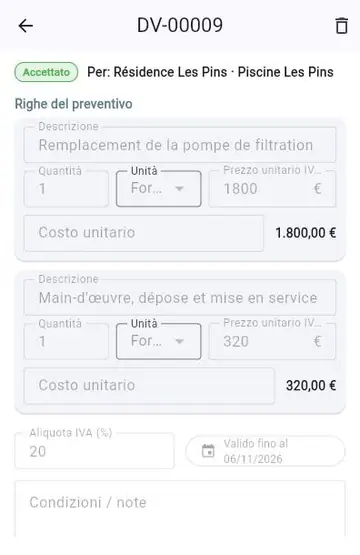 Un nuovo cantiere: dal preventivo alla fattura finale
