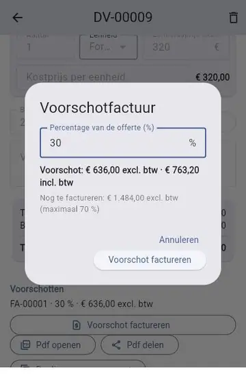 Een nieuw werk: van offerte tot eindfactuur