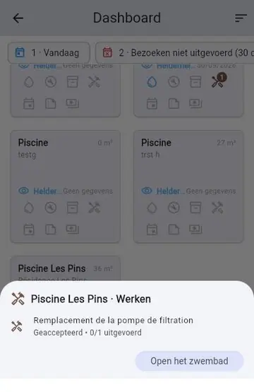 Een probleem wordt gemeld: werken en apparatuur