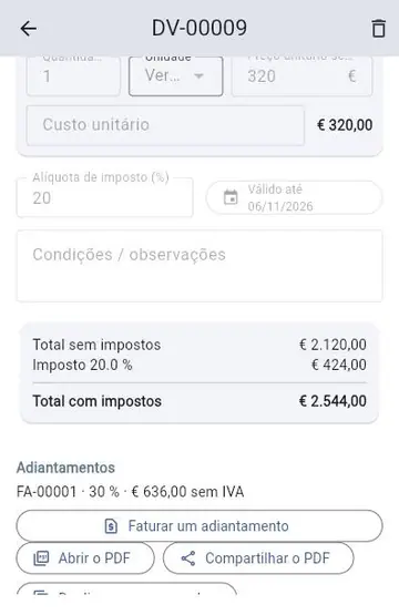 Uma obra nova: do orçamento à fatura final