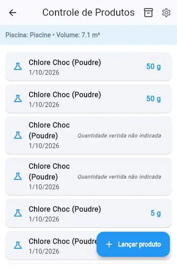 Tratamento de choque e cloraminas
